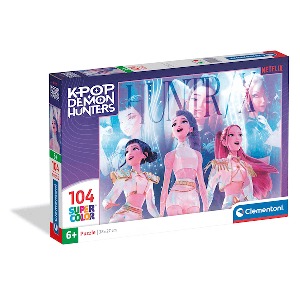 K-Pop Demon Hunters Pussel 104 BItar Clementoni