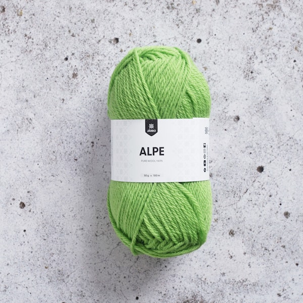 Alpe ullgarn 50 gr Lime Green 11 Järbo