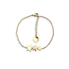 Bud To Rose, Tristar Armbånd, Gull