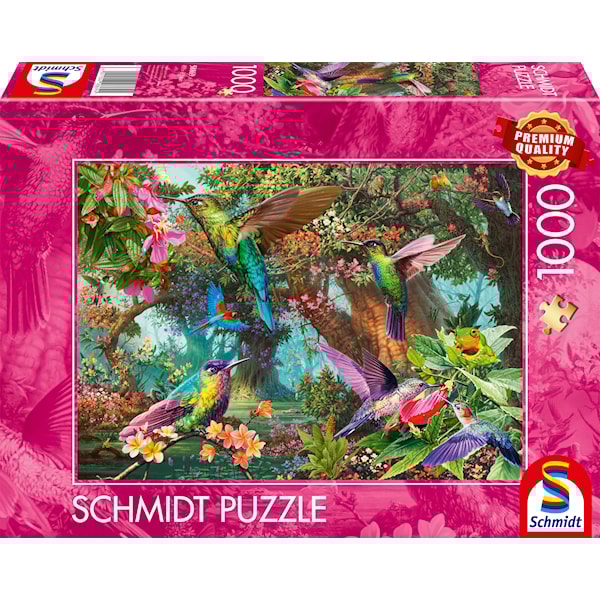 Puslespill Hummingbirds in a burst of colour 1000 brikker Schmidt