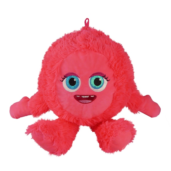 Fuzzy Monster Lekboll 30 cm Rosa