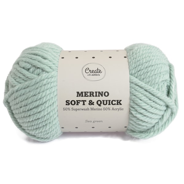 Adlibris Merino Soft & Quick lanka Ullmix 150g Sea Geen A133