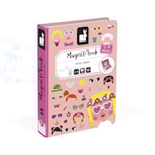 Magneti'Book Magnetlek Morsomme Fjes Rosa 55 Brikker Janod