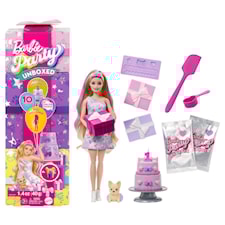 Barbie Party Uboks motedukke lyst hår