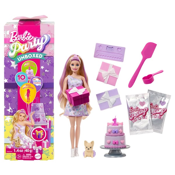 Barbie Party Unboxed Blonde Doll