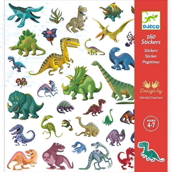 Klistermärken Dinosaurier Djeco