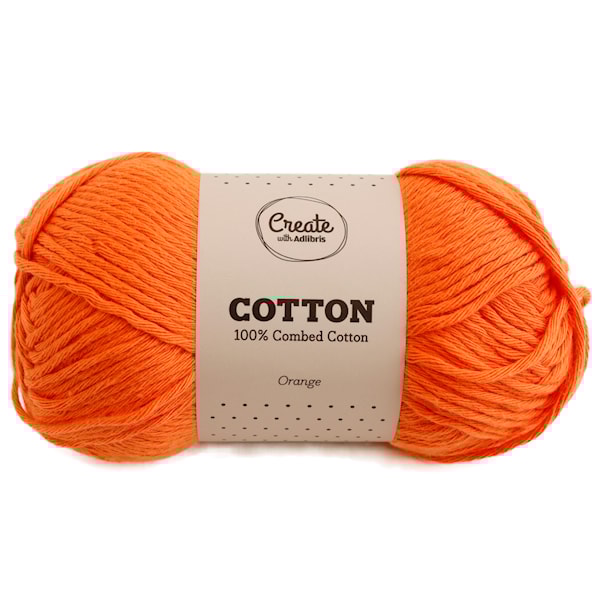 Adlibris Cotton 8/9 lanka 100g Orange A087