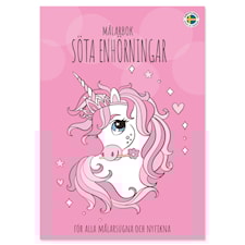 Målarbok Söta Enhörningar Gullers