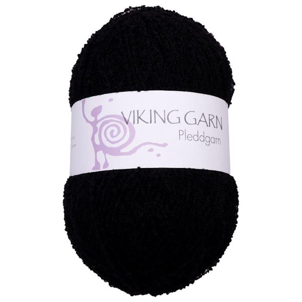 Viking of Norway Pleddgarn Garn Akrylmix 350g Svart 703