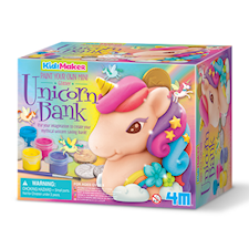 Pysselset Spargris Enhörning 4M