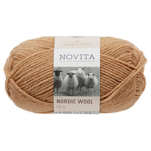Novita Nordic Wool Lanka Villasekoite 50 g, toffee 629