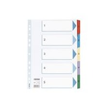 Register 1-5 A4 Flerfärgad