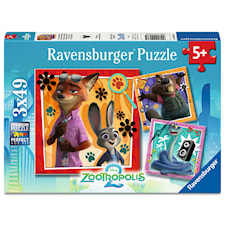 Zootopia 2 Pussel  3x49 Bitar, Ravensburger