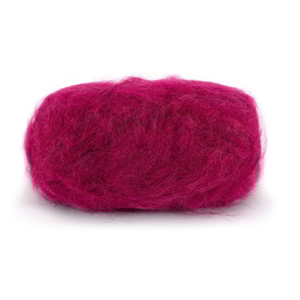 Dale Garn Line Langmo Påfugl Mohair Mix 50 g Rödlila 7904