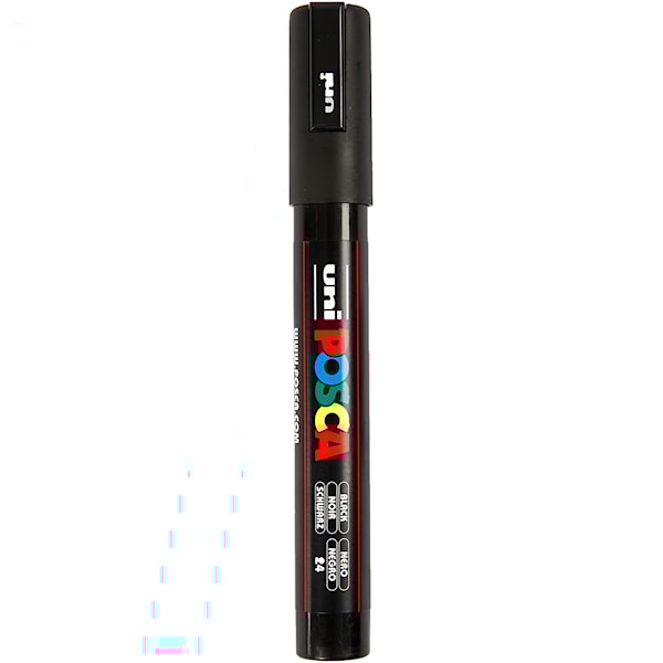 Paintmarker Uni-ball POSCA PC-5M, sort