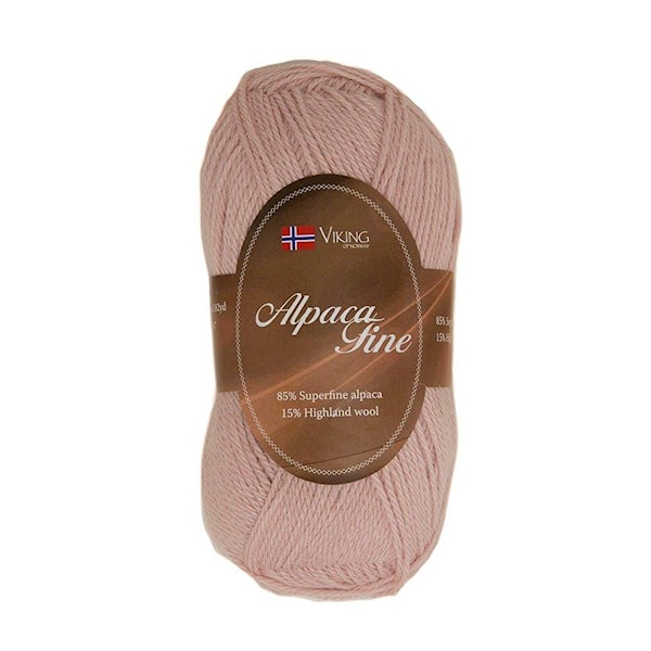 Viking of Norway Alpaca Fine 50 gr puuteriroosa