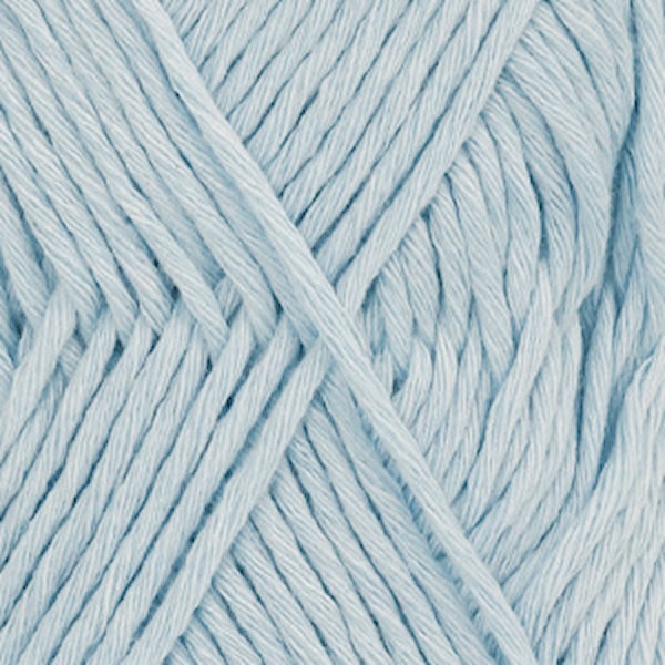 Drops, Cotton Light Uni Colour, Garn, Bomullmiks, 50 g, Isblå 08