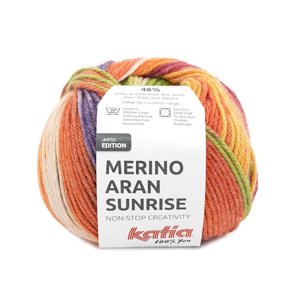 Merino Aran Sunrise Garn 100 g Katia