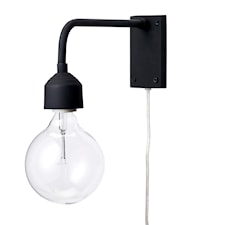 Bloomingville Vägglampa H: 13 x B: 27 cm Svart /Metall