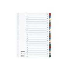 Register 1-20 A4 Flerfärgad