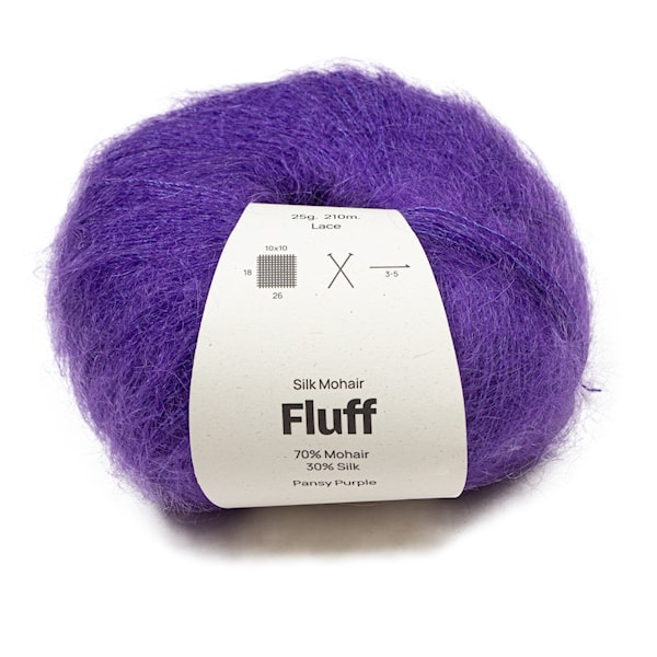 Mohair Silk Fluff 25 gr Pansy purple A808 Adlibris