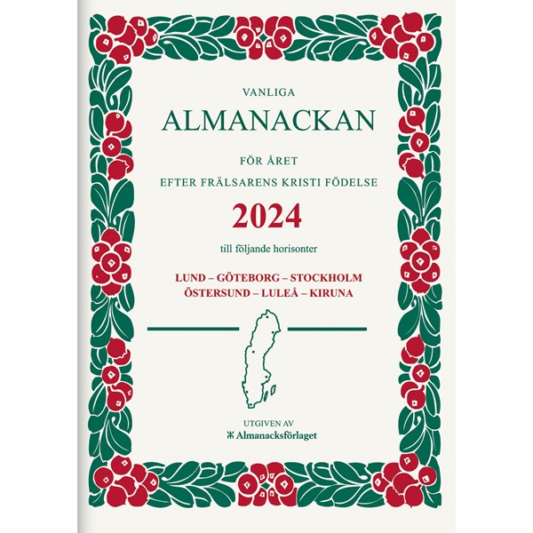 Vanliga Almanackan häftad 2024 Almanacksförlaget
