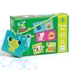 Duo Puzzle Animal Nest 10 palapeliä 2 palaa, Djeco