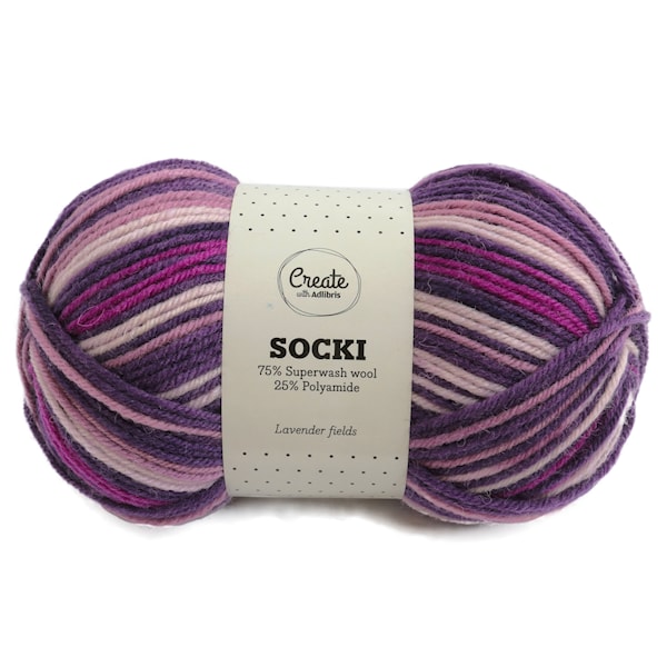 Adlibris Socki Lanka Villasekoitus 100g Lavender Fields B025
