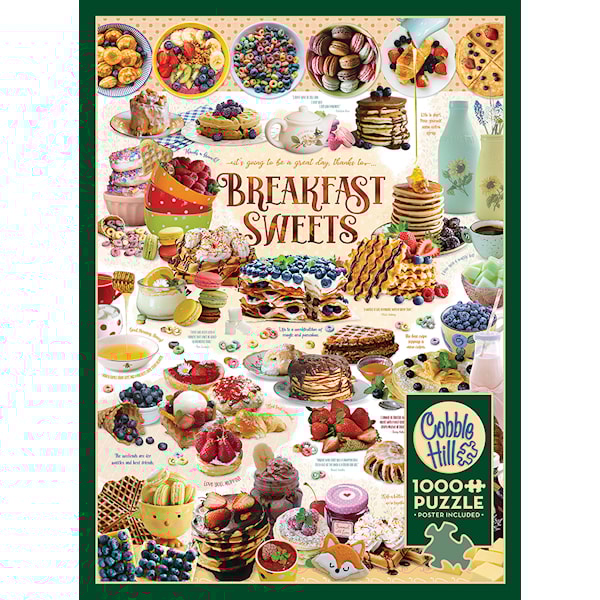 Puslespill Breakfast Sweets 1000 brikker, Cobble Hill