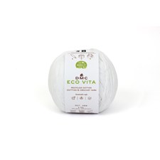 Eco Vita recycled bomull 100 gr Vit (001) DMC