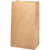 Papirpose, H: 27 cm, str. 9x15 cm, 50 g, brun, 100 stk./ 1 pk.
