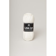 Svarta Fåret Lisa 8/4 lanka puuvilla 50g valkaisematon 05