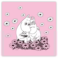 Opto Design Mumin Love Servett 33 x 33 cm Rosa