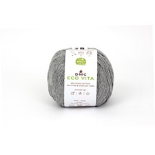 Eco Vita recycled bomull 100 gr Mellan grå (112) DMC
