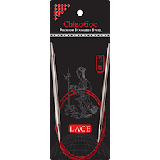 SS Red Lace Circular Rundsticka 60 cm/5 mm Chiaogoo