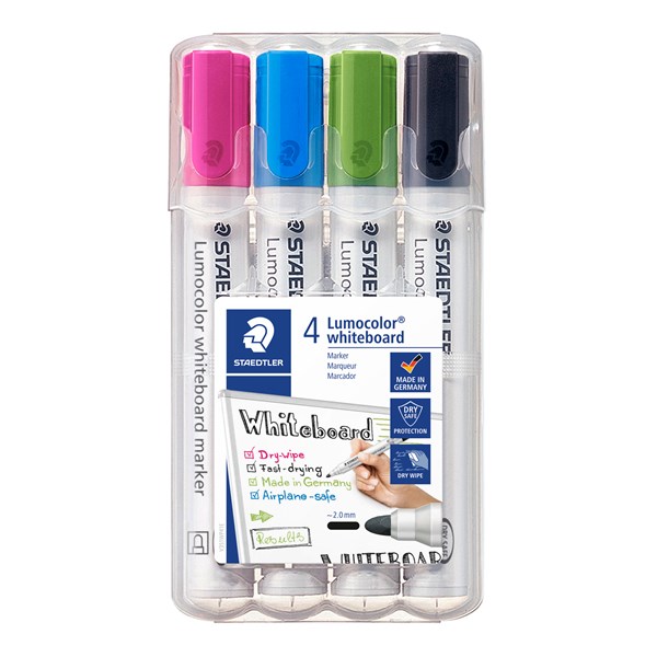 Lumocolor whiteboardpennor 4-pack Staedtler