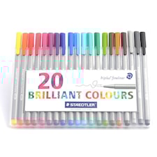 Triplus® fineliner tusj, tykkelse: 0,3 mm, 2o stk., ass. Farger
