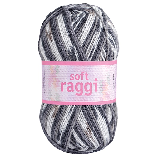 Soft Raggi 100g Harmaa printti (31205)