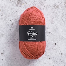 Freja akryylilanka 50 g Burnt Blush 86 Svarta Fåret