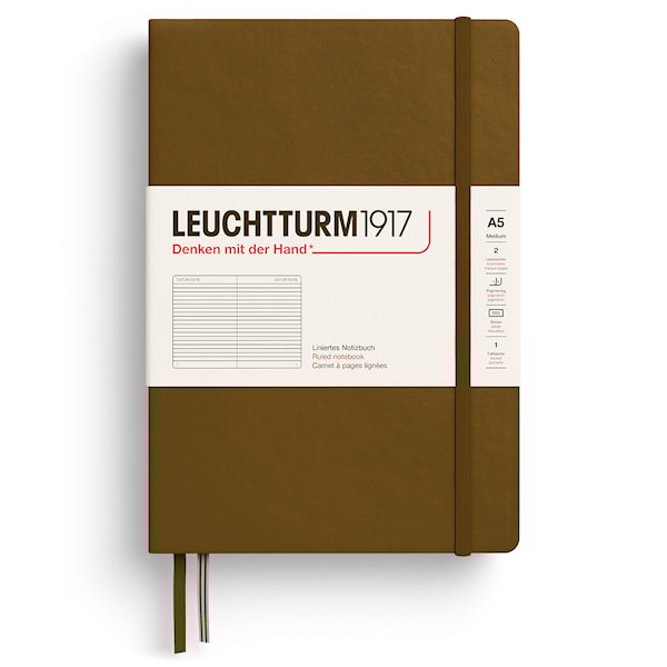 Notatbok A5 Soft Linjert Sprice Brown Leuchtturm1917