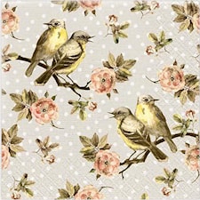 Servetter Höstfåglar 20-pack Gullers