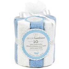 Tvättlappar 10-p, Blå, Piccolo Bambino