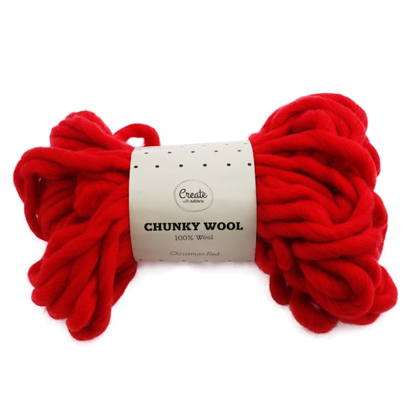 Adlibris Chunky Wool lanka 200g Christmas Red A019