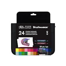 BrushMarker Set med 24 st Markers "Student Designer" i en Praktisk Väska