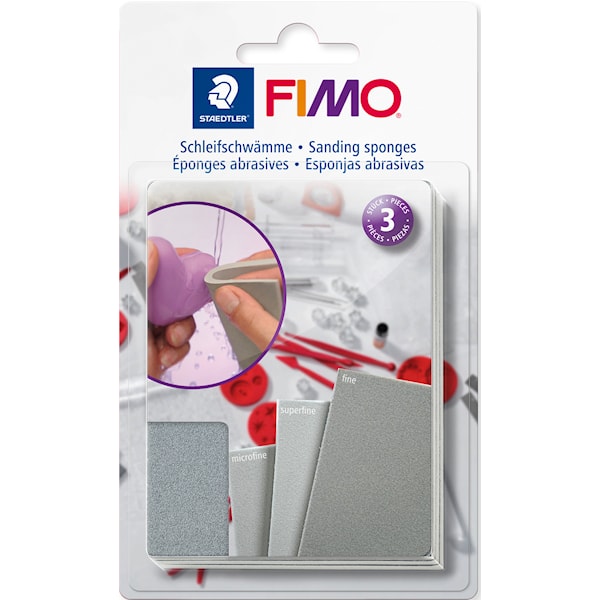 FIMO Slipende svamper for leire 3 stk Staedtler