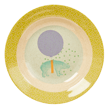 Dyp tallerken, Animal, Lys mintgrønn, Rice