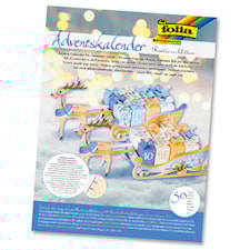 Adventskalender, Sett i papir, Reinsdyr med pakker