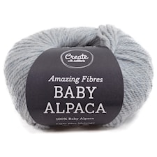 Adlibris Baby Alpaca, 50 g, Light Blue Melange A247