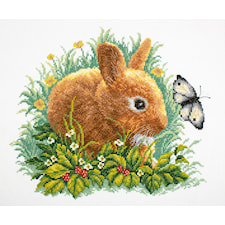 Broderikit kanin 30x35 cm RTO