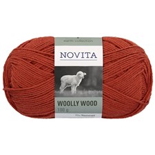 Woolly Wood Garn 100 g Höstglöd 281 Novita